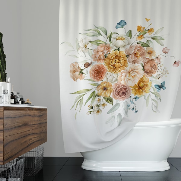Large Shower Curtains Etsy