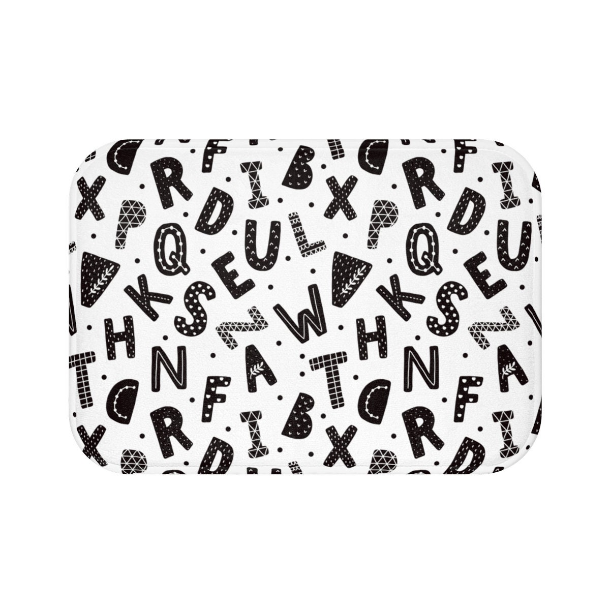 Shower Curtain Black & White Kids Shower Curtain Etsy