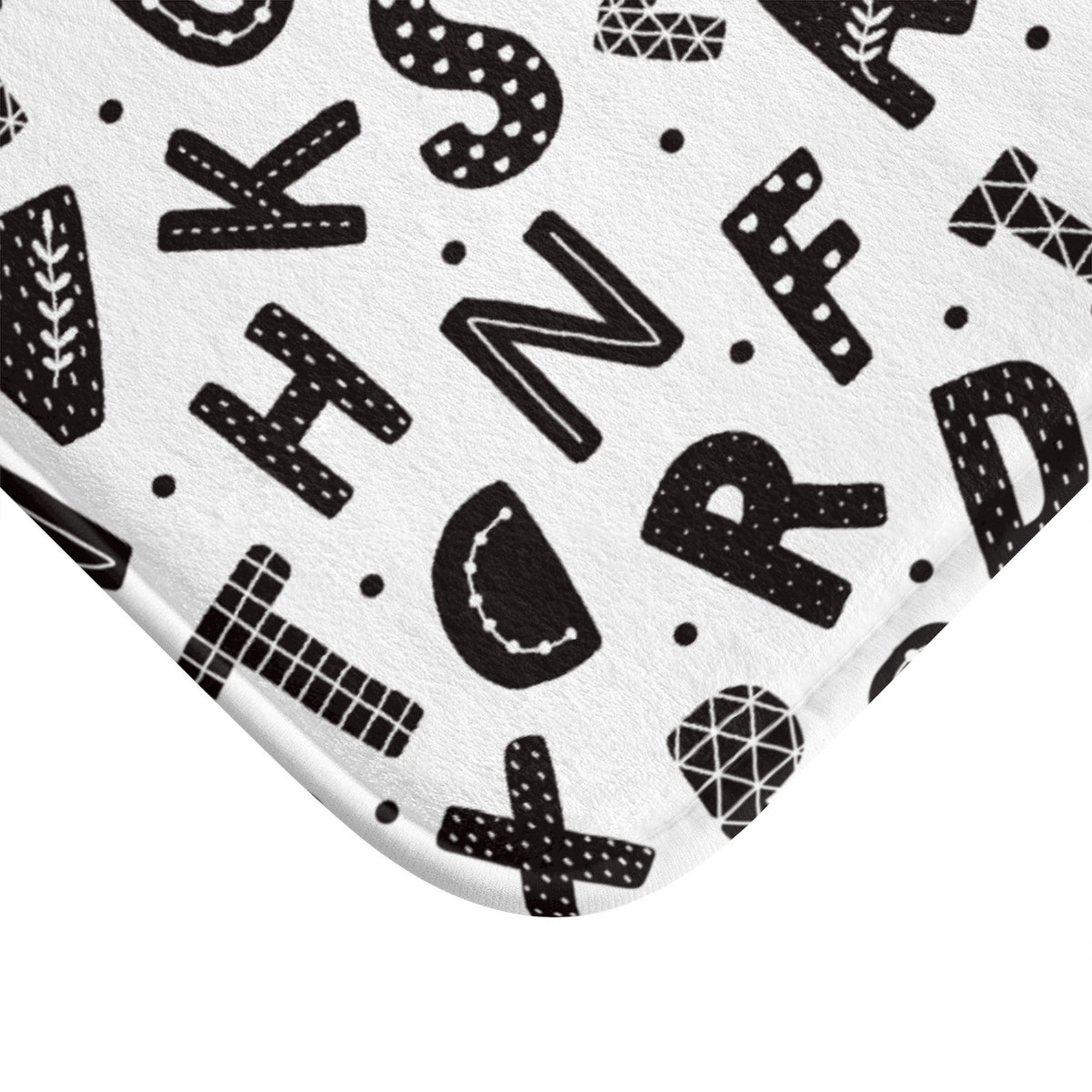 Shower Curtain Black & White Kids Shower Curtain Etsy