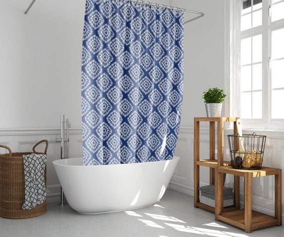 Shibori Shower Curtain Design, Diy Shibori Shower Curtain