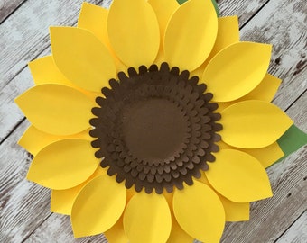 Sunflower Centerpiece Set: Handmade Paper Flower Decor
