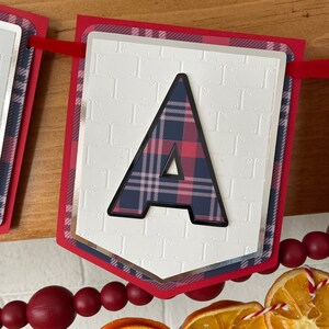 Classic MERRY CHRISTMAS banner, Christmas garland, Christmas decor Holidays garland, Holiday season decorations