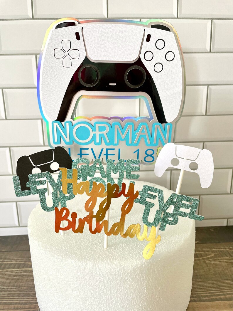 Game Controller Cake Topper Game Console Cake Topper Game Etsy