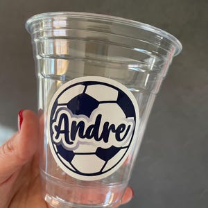 12 ct Custom Soccer ball stickers for soccer party, Sports stickers, Champion League stickers, European football stickers, soccer decor