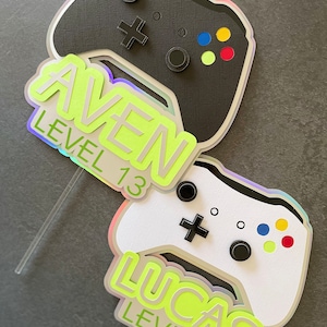 Game controller cake topper, Game console cake topper, Game Party Decor, video game console birthday cake topper