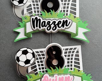 Soccer cake topper for soccer birthday, Sports cake topper, Soccer gift favor, European football Party, football party, soccer theme decor