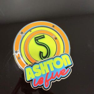 Glow in the Dark Cake Topper: Neon Birthday Party Decor image 13