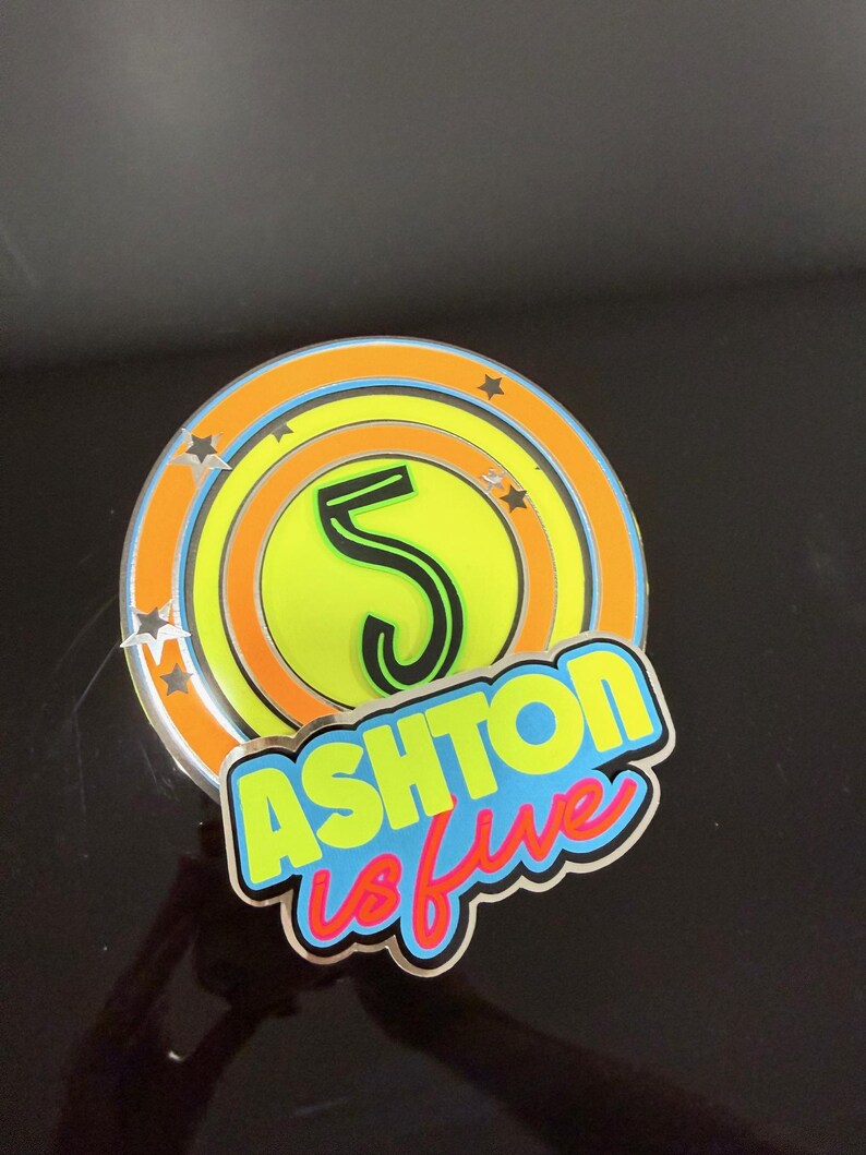 Glow in the Dark Cake Topper: Neon Birthday Party Decor image 13