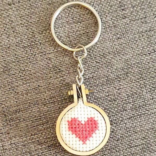 Cross Stitch Keyring Etsy Australia
