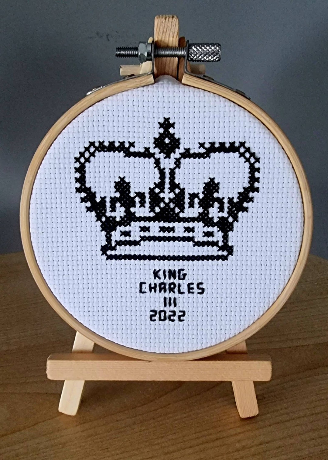 King Charles Iii Cross Stitch King Charles Memorabilia Royal Etsy