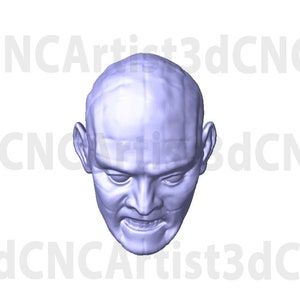 Pinhead STL File for 3d printing, Laser, CNC Router - 3D Printable model - Pinhead 3d printable model -  Halloween .stl 3d model Hellraiser