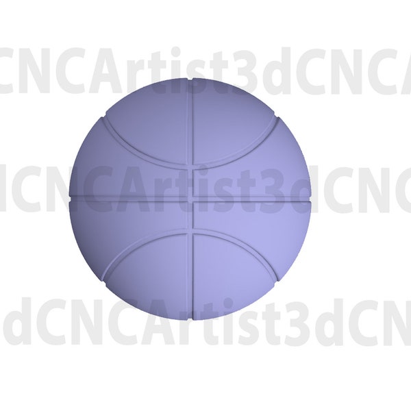 Basketball STL File for 3d printing, Laser, CNC Router - 3D Printable model - Sports 3d printable model -  Ball .stl 3d downloadable model