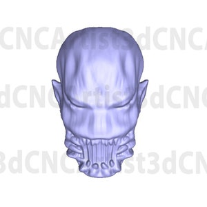 Creature Head STL Datei für 3D Druck, Laser, CNC Fräser - 3D Druckbares Modell - Creature 3D druckbares Modell - Halloween .stl 3D Modell