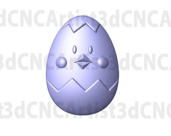 Easter Egg STL File for 3d printing, Laser, CNC Router - 3D Printable model - Easter 3d printable model - Easter | Easter Egg STL
