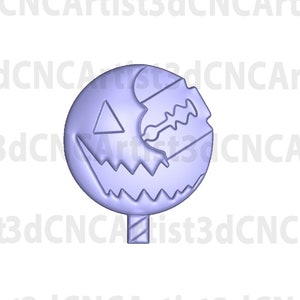 Trick R Treat Pop STL File for 3d printing, Laser, CNC Router - 3D Print model - Halloween 3d model -  Halloween STL File - Deadly Candy Pop