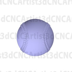 Baseball half STL File for 3d printing, Laser, CNC Router - 3D Printable model - Sports 3d printable model - Baseball .stl 3d download model