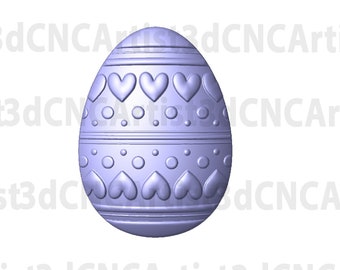 Easter Egg STL File for 3d printing, Laser, CNC Router - 3D Printable model - Easter 3d printable model - Easter | Easter Egg STL