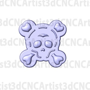 Skull STL File for 3d printing - Laser CNC Router - 3D Printable model - Halloween 3d .stl model - Halloween Skull STL Download