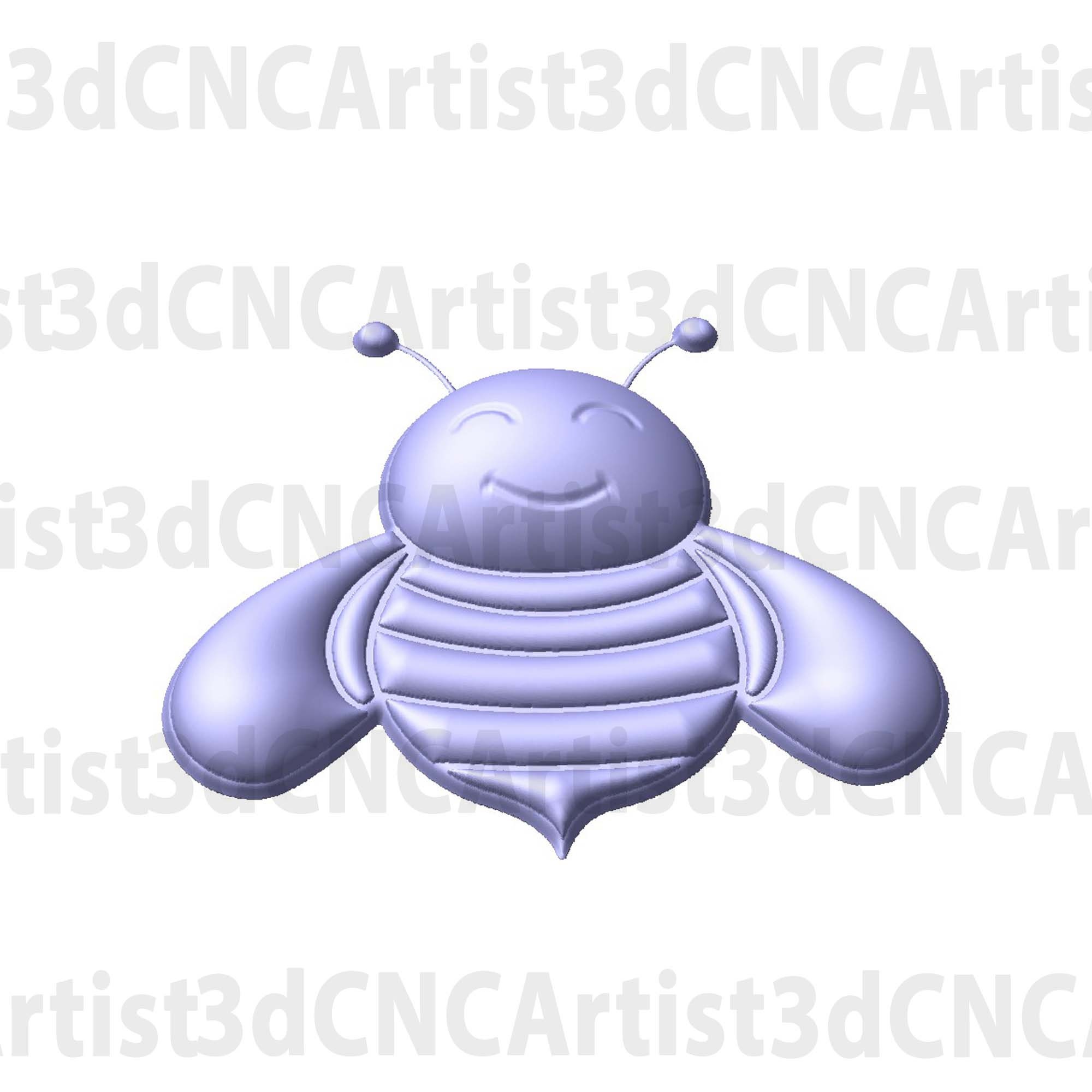 Honey Bee STL File for 3d Printing, Laser, CNC Router - 3D Printable ...