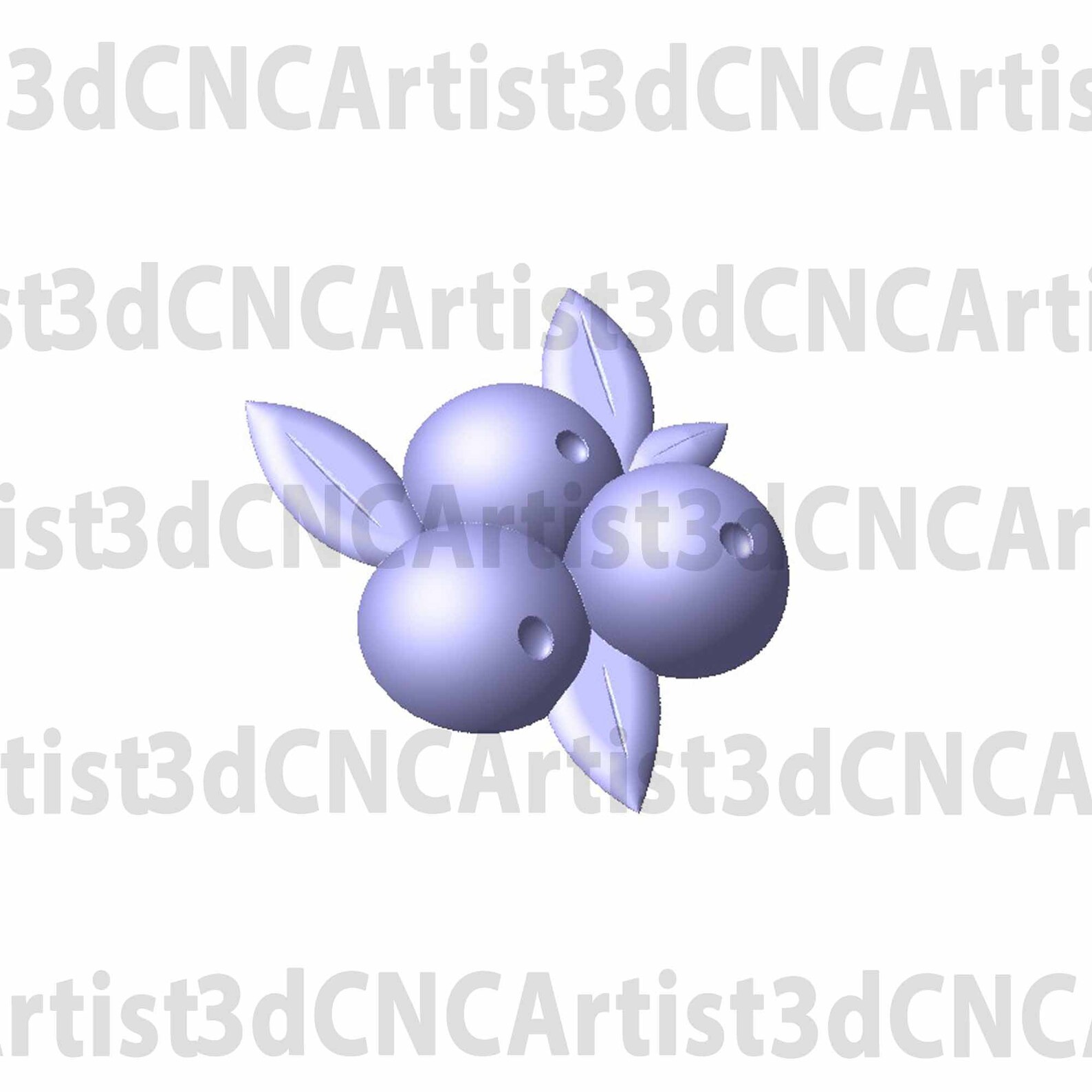 Blueberry STL File for 3d Printing, Laser, CNC Router - 3D Printable ...