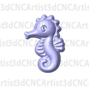 Seahorse STL File for 3d printing, Laser, CNC Router - 3D Printable model - Seahorse 3d printable model - Ocean life 3d downloadable model
