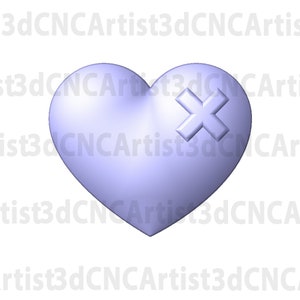 Bandaged Heart STL File for 3d printing, Laser, CNC Router - 3D Printable model - Heart 3d printable model -  .stl 3d downloadable model