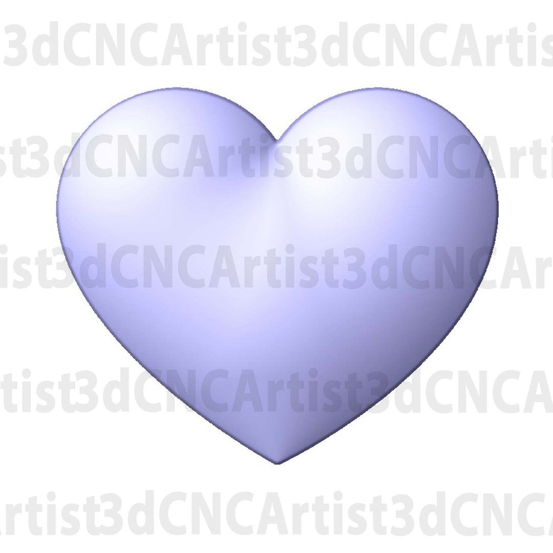 Heart STL File for 3d Printing, Laser, CNC Router - 3D Printable Model ...