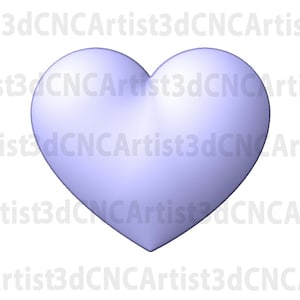 Heart STL File for 3d printing, Laser, CNC Router - 3D Printable model - Heart 3d printable model -  Heart Love 3d download STL File
