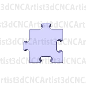 Puzzle Piece STL File for 3d printing, Laser, CNC Router - 3D Printable model - Puzzle 3d printable model - Puzzle 3d downloadable model