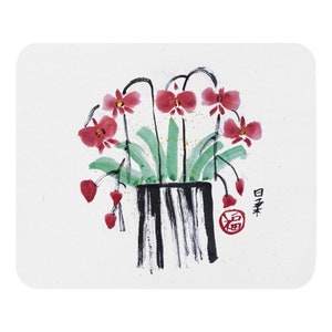 Chinese-style Ink Painting Mouse pad - East Asian Drawing about Spring and Nature on Office Supplies