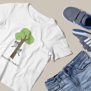 Toddler Shirt ~ Raccoon Twin on Tree ~ Funny Toddler Tee