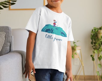 La camisa del niño del principito - La camisa de dibujo de los niños - Cuidar el planeta
