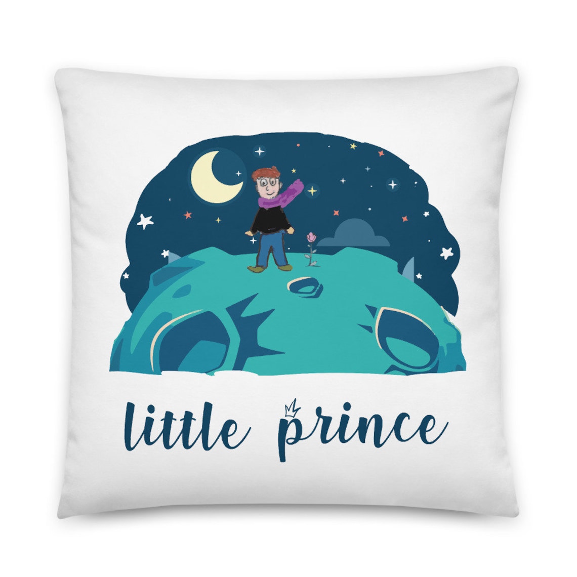 The Little Prince Throw Pillow Cute Throw Pillow Little Etsy