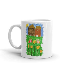 Taza de café de acuarela - Taza de mariposa - Taza de flores de primavera
