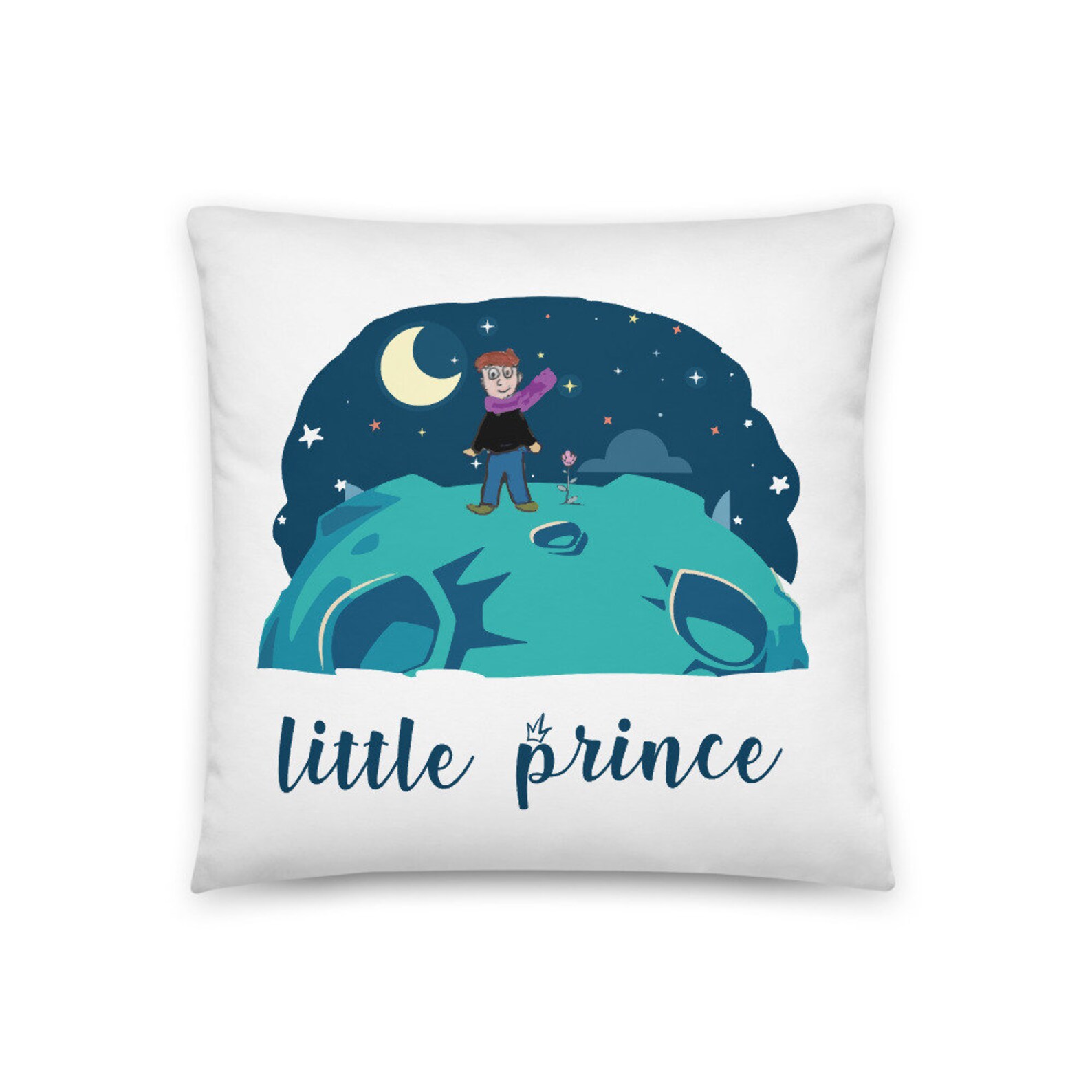 The Little Prince Throw Pillow Cute Throw Pillow Little Etsy UK
