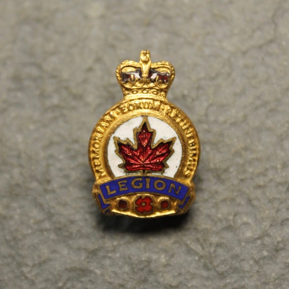 Vintage Royal Canadian Legion RCL Enameled Lapel … - image 1