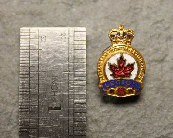 Vintage Royal Canadian Legion RCL Enameled Lapel … - image 3