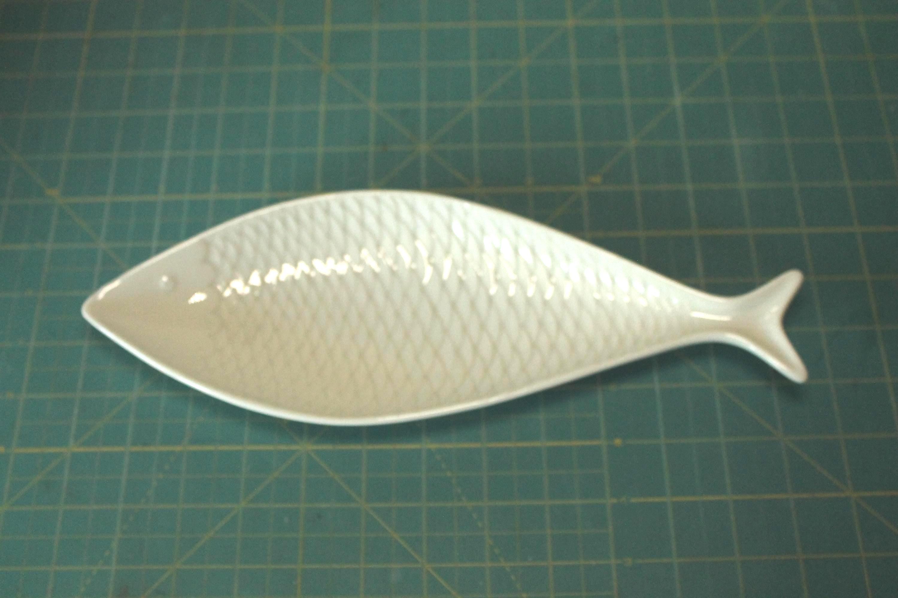 Vintage Gustavsberg Fladen Fish Dish Plate by Stig Lindberg