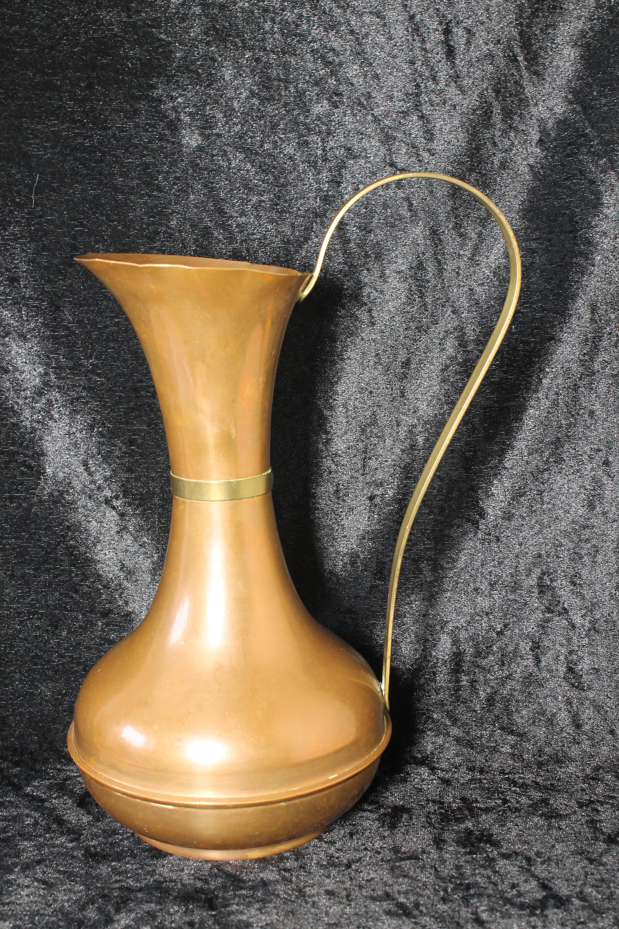 Vintage Copper Jug / Ewer With Brass Handle Hygge Country | Etsy