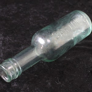 Antique Early 20th Century Carton's Sauce Embossed Bottle Collectible Kitchenalia Display Gift
