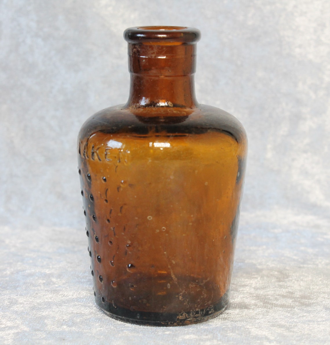 Antique Early 20th Century Lysol Bottle Amber Glass Poison Etsy