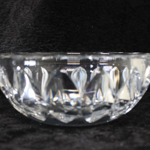 Orrefors Cut Crystal Glass Bowl Swedish Art Glass Sven Palmqvist 3756/5 5 Diameter Bowl Collectible Display Decor image 6