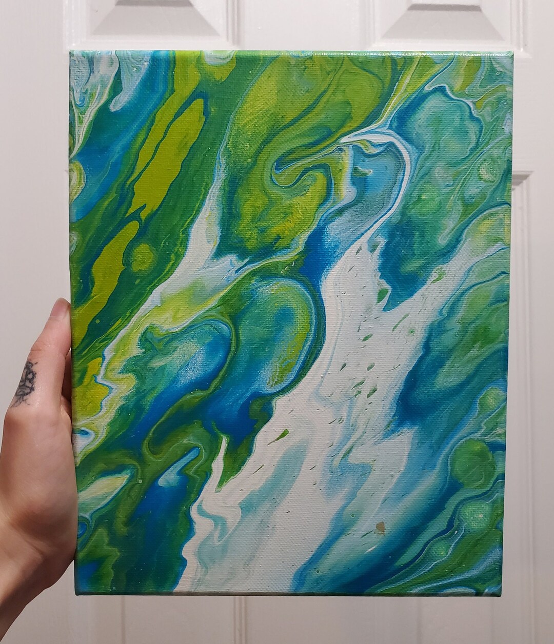 Fluid Art Paint Pour Art Painting sur toile tendue 8x10 paire Etsy France