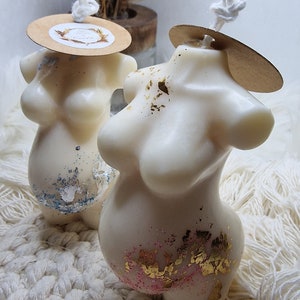 Candle Eternal Link pregnant woman in relief with soy wax Gift ideas interior decoration bedroom living room image 3