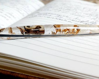 Resin ballpoint pen - Gift ideas - book - writing