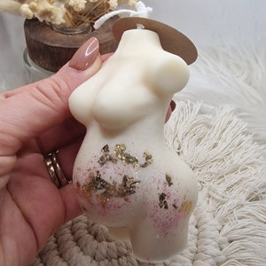 Candle "Eternal Link" pregnant woman in relief with soy wax - Gift ideas - interior decoration - bedroom - living room