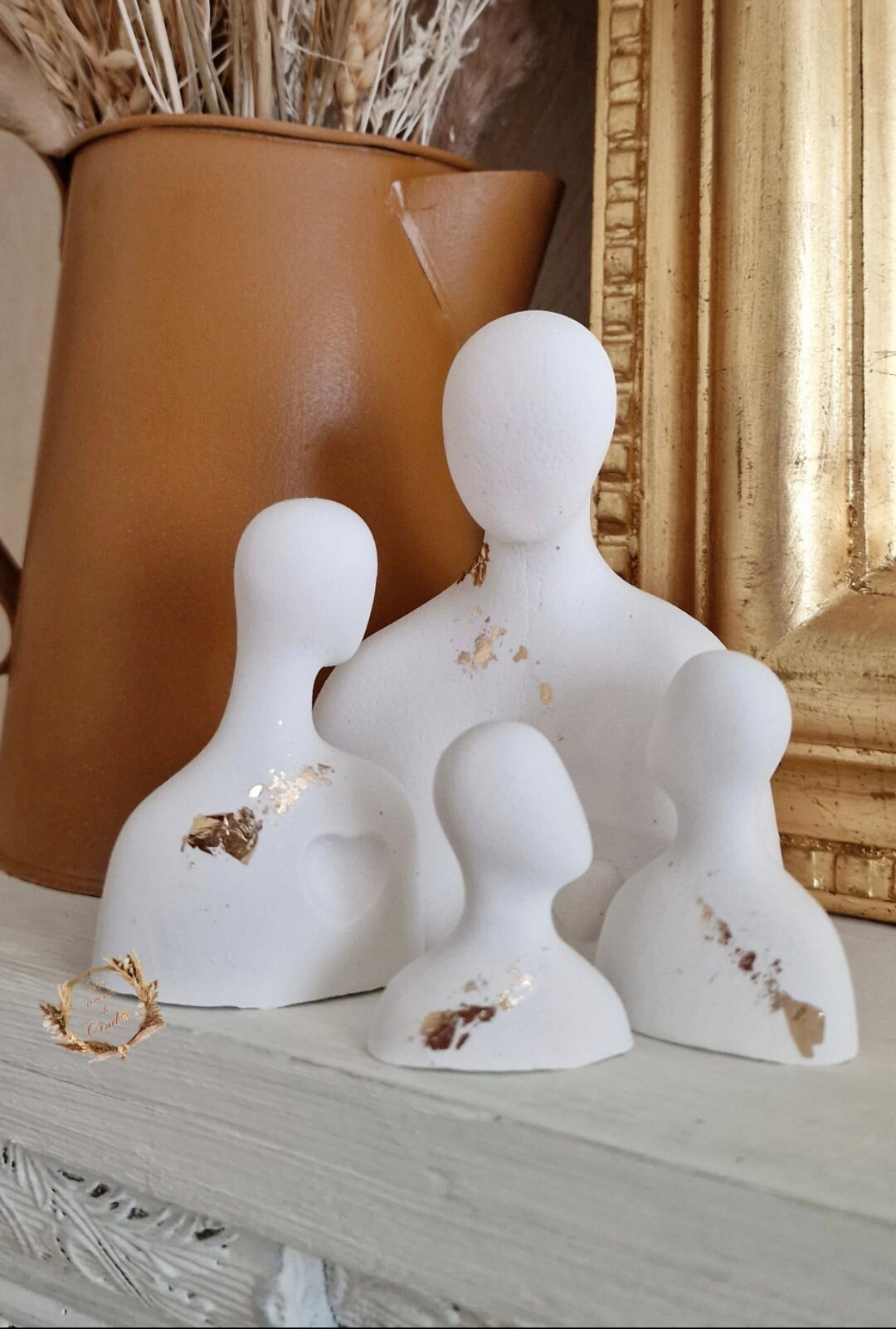 Objet Décoratif En Plâtre 'Gourmandise Religieuse' Graine Créative - Neuf - Blanc - Réf. 22395A