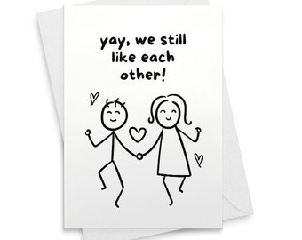 Birthday Card for Boyfriend Husband Sweet Love Card Funny Anniversary Card for Her Him Husband Wife [02002]