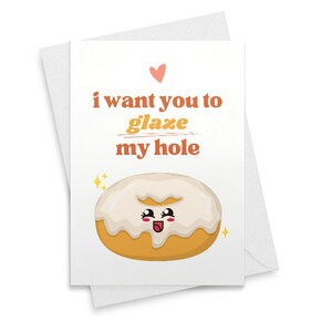 Dirty Valentine's Day Card for Him Husband or Boyfriend Anniversary 01847 image 1