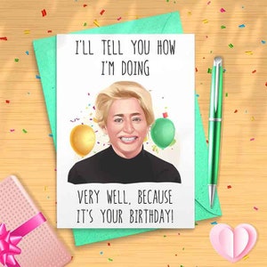 Funny Birthday Card - Reality TV Inspired Birthday Humor, Pop Culture Card, Personalized Gift for Her, Unique Birthday Greeting [00269]